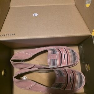 Ariat Women's Mauve and Gray Patterned Loafers